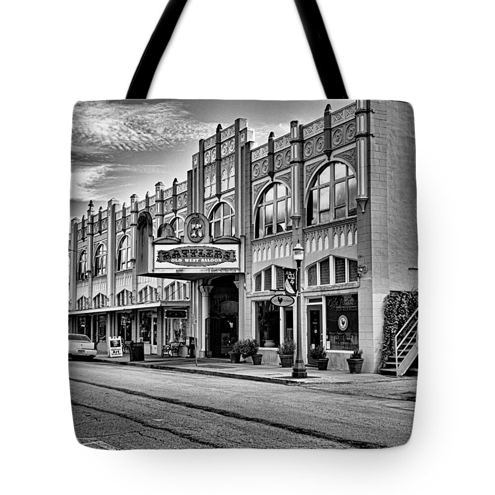 Historic Down Town Arcadia Tote Bag featuring the photograph Vacant by Alison Belsan Horton