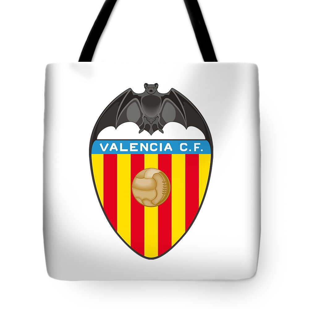 Football Tote Bag featuring the photograph Valencia Club de Futbol by David Linhart