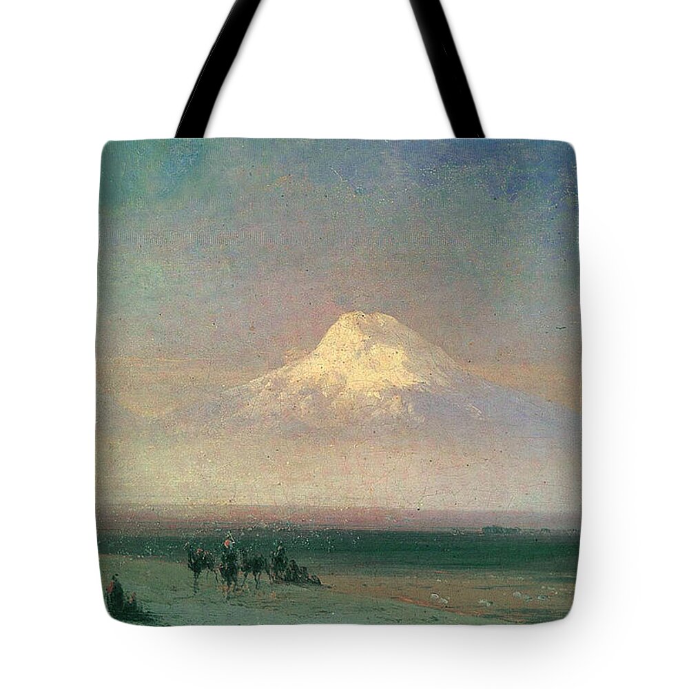 Valley Of Mount Ararat (1882) Tote Bag featuring the painting Valley of Mount Ararat by Ivan Aivazovsky