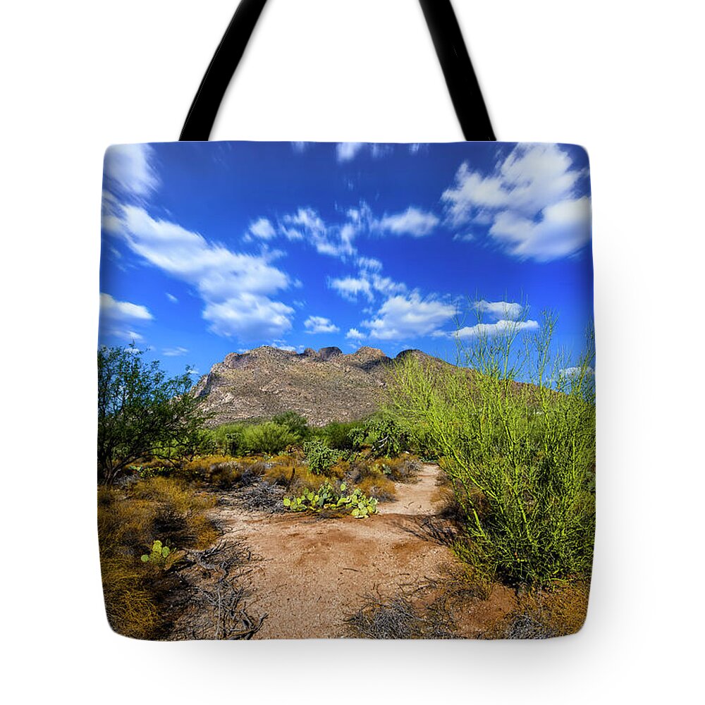 Arizona Tote Bag featuring the photograph Valley View h102 by Mark Myhaver