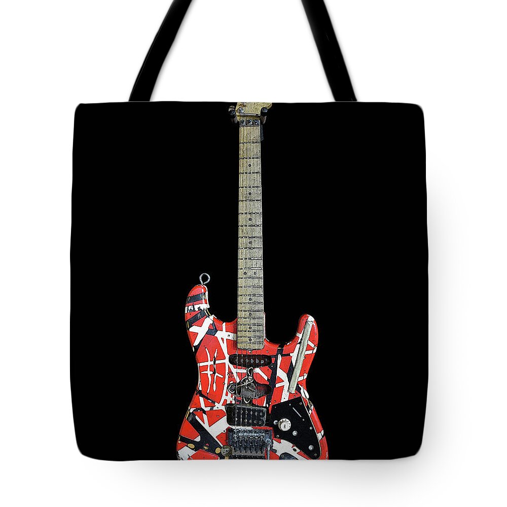Van Halen's Guitar Tote Bag featuring the photograph Van Halen's Guitar by Coke Mattingly
