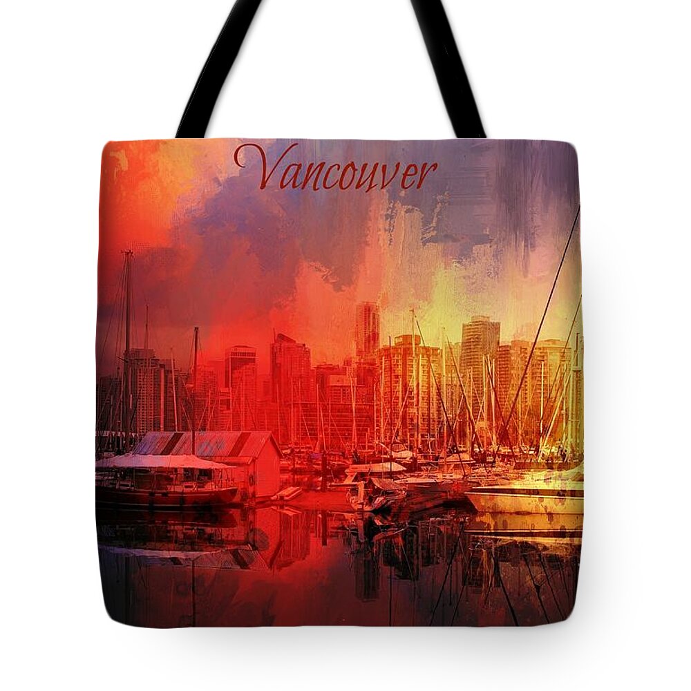 Vancouver Tote Bag featuring the photograph Vancouver by Eva Lechner