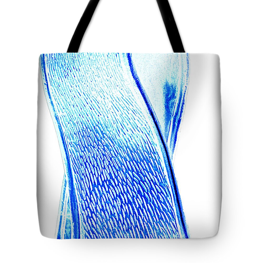 Mobius Tote Bag featuring the digital art Vanishing Twisted Cylinder by Renee Anderson