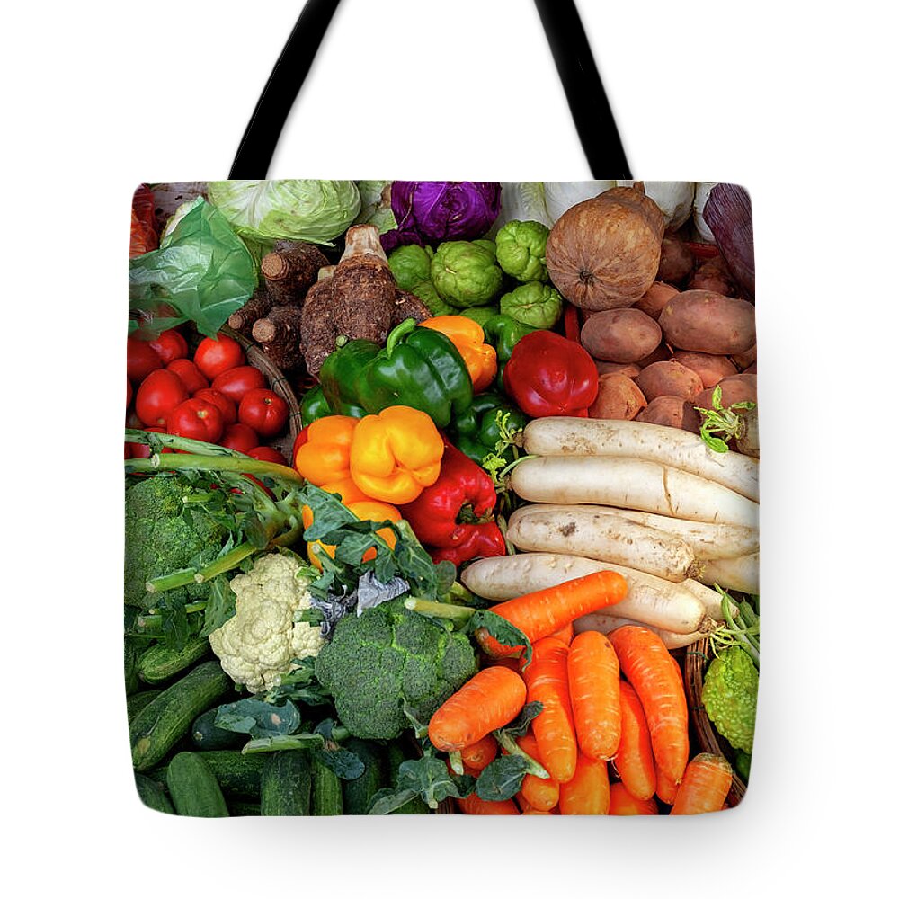 Asia Tote Bag featuring the photograph Vegetables by Fabrizio Troiani