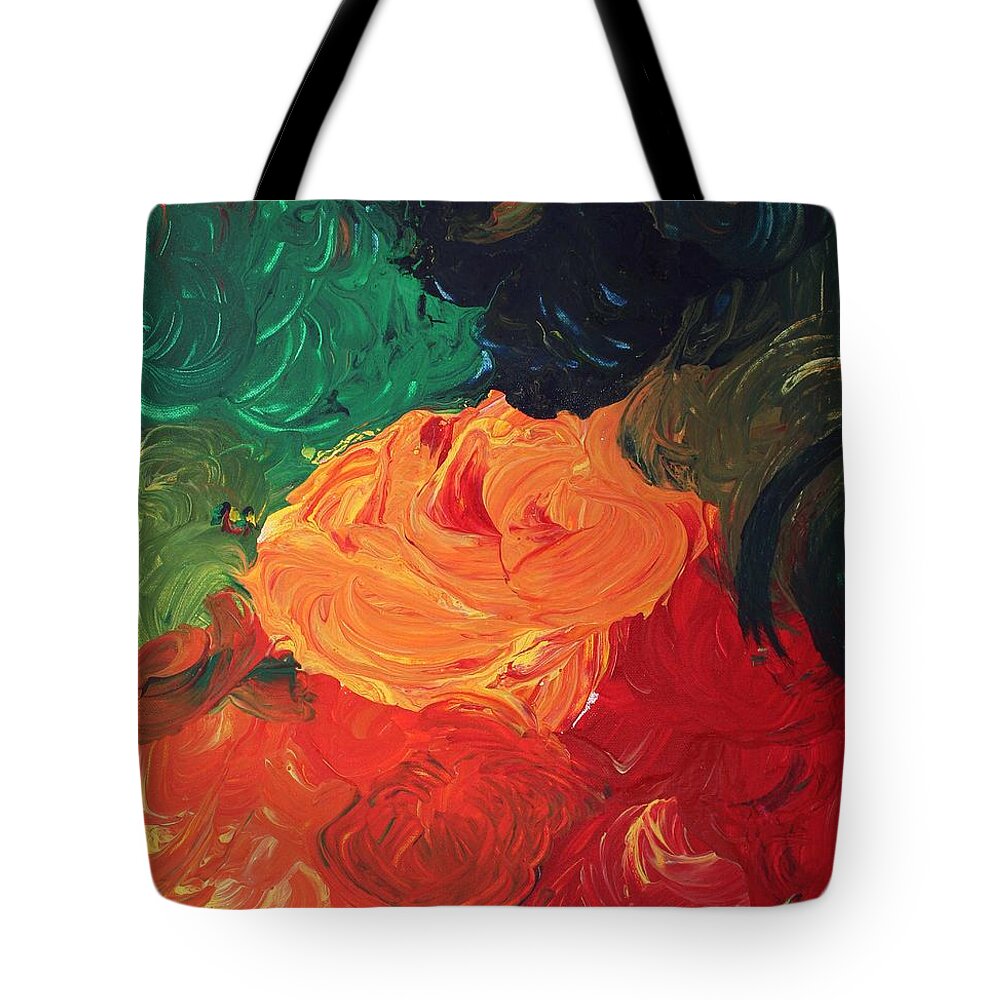 Veggies Tote Bag featuring the painting Veggies by Sarahleah Hankes
