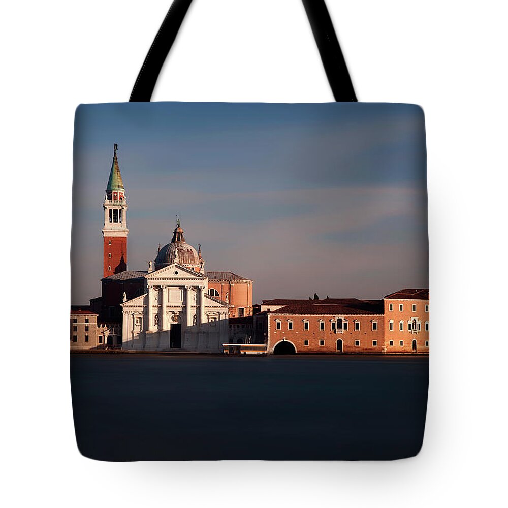 Venice Tote Bag featuring the photograph Venetian View at Dusk by Andrew Soundarajan
