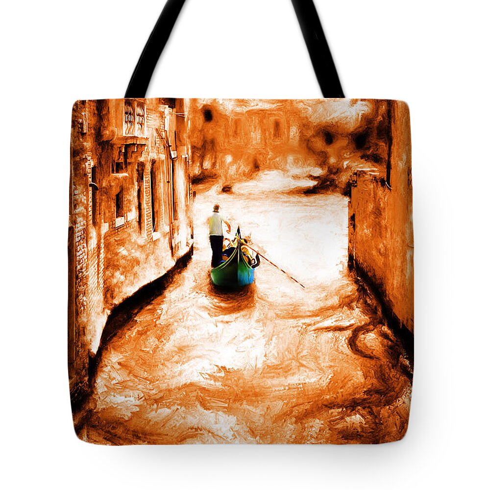 Venice City Tote Bag featuring the painting Venice city by Gull G