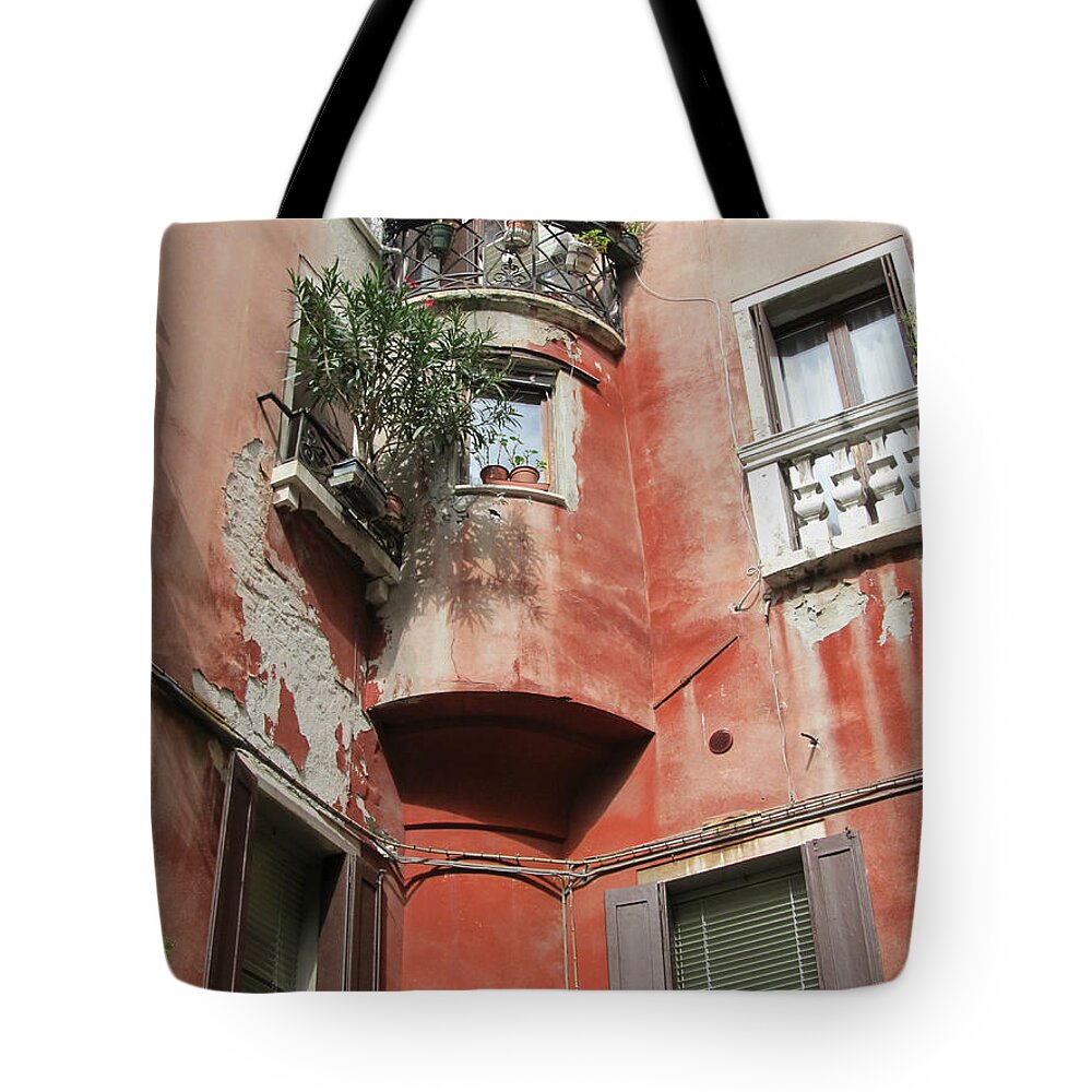 Italy Tote Bag featuring the painting Venice Italy Street by Lisa Boyd