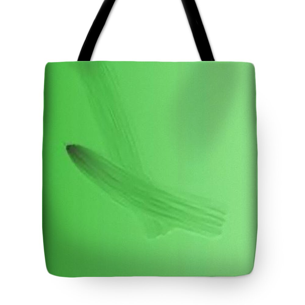 Green Tote Bag featuring the painting Verdpen by Archangelus Gallery