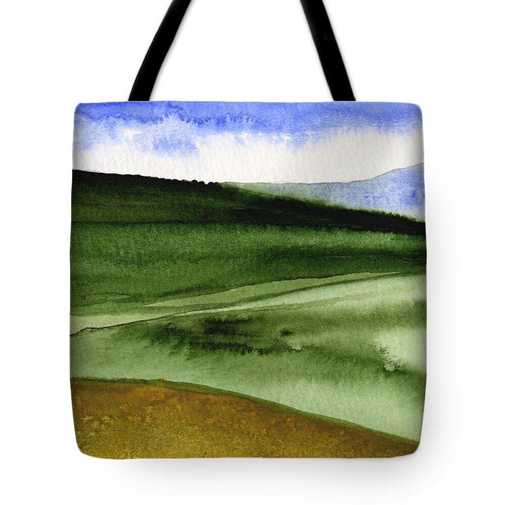 Vermont Tote Bag featuring the painting Vermont Storm by Paul Gaj