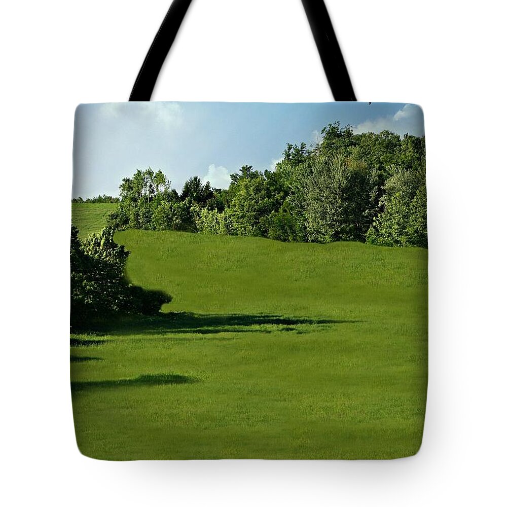 Vermont Tote Bag featuring the photograph Vermont View by Barbara S Nickerson