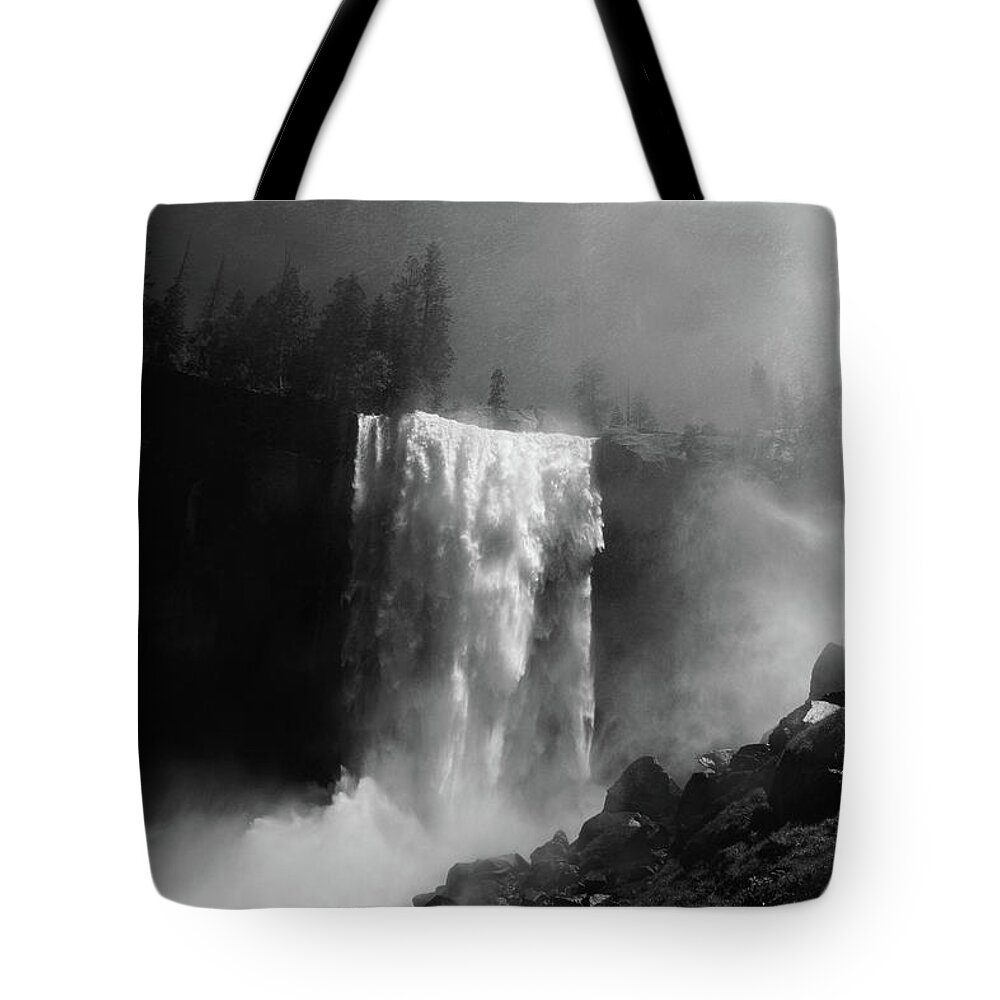 Vernal Fall Tote Bag featuring the photograph Vernal Fall and Mist Trail by Raymond Salani III