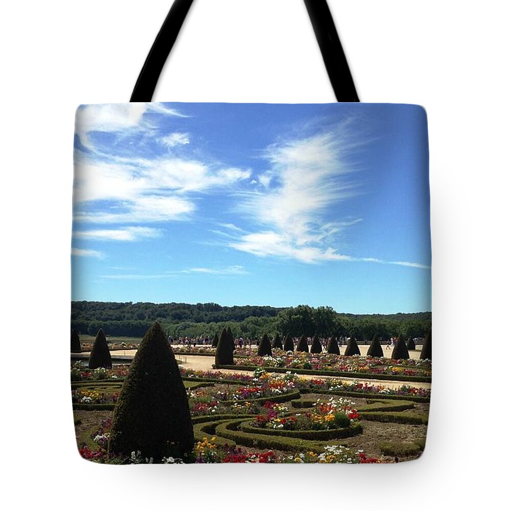 Gardens Tote Bag featuring the photograph Versailles Palace Gardens by Therese Alcorn