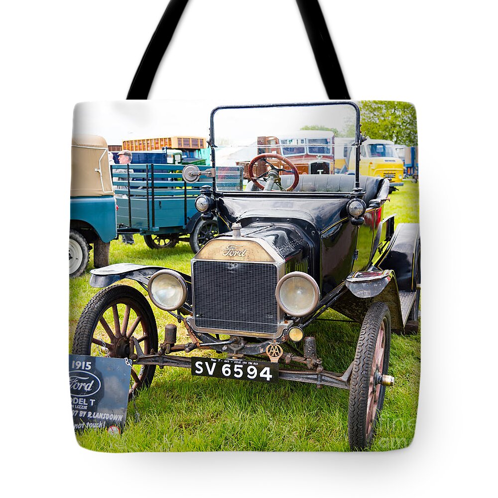 Car Tote Bag featuring the photograph Veteran Model T Ford by Colin Rayner