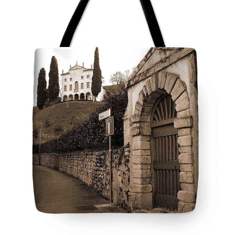Via Fosse Tote Bag featuring the photograph Via Fosse by Donna Corless