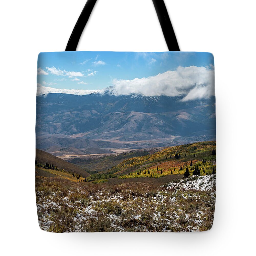 2016 Tote Bag featuring the photograph Vibrance of the Storm Idaho Landscape Art by Kaylyn Franks by Kaylyn Franks