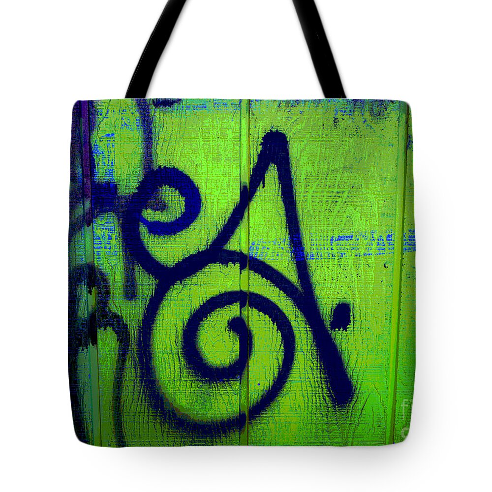 Graffiti Tote Bag featuring the photograph Vibrant City by Barbara Schultheis