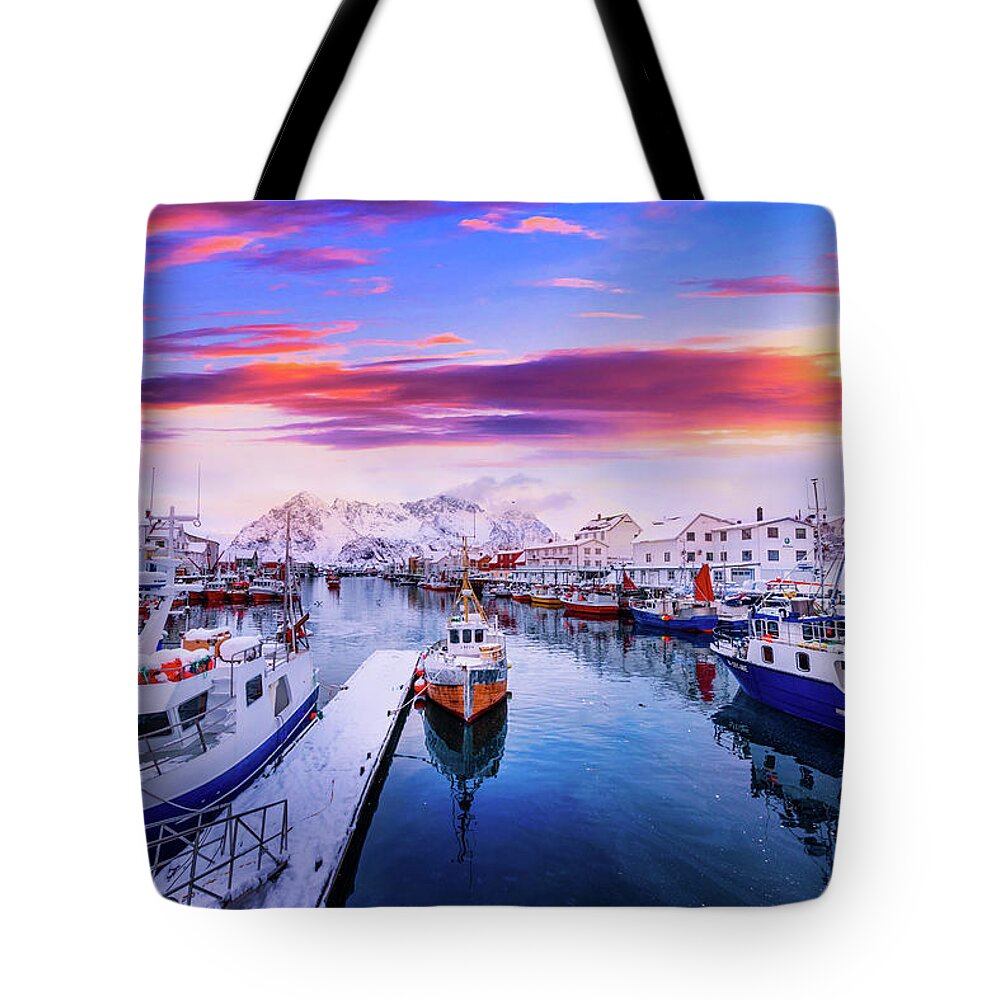 Norway Tote Bag featuring the photograph Vibrant Norway by Philippe Sainte-Laudy
