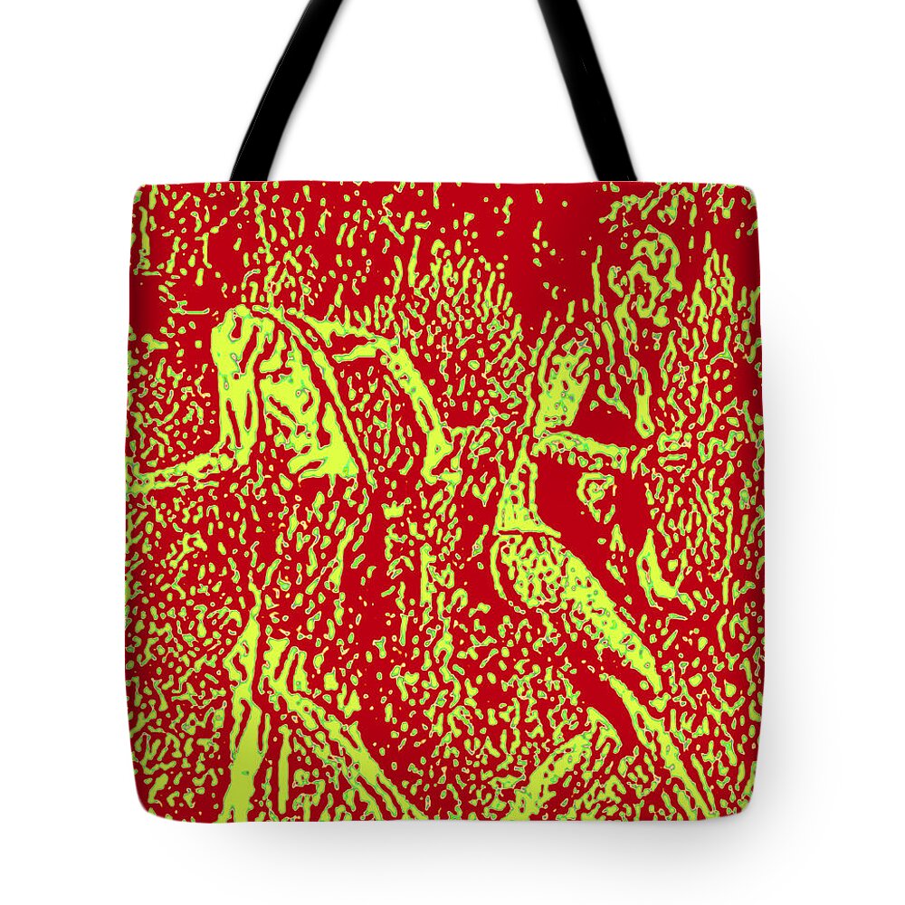  Tote Bag featuring the painting Video Still 2 by Steve Fields