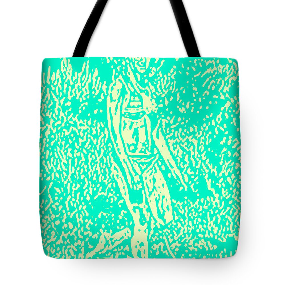  Tote Bag featuring the painting Video still 3 by Steve Fields