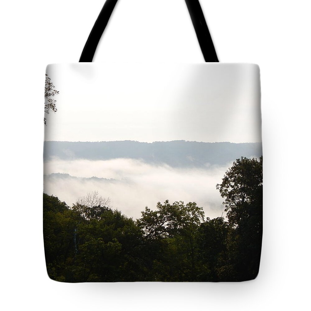 Summertime Tote Bag featuring the photograph View From Olympus by Wild Thing
