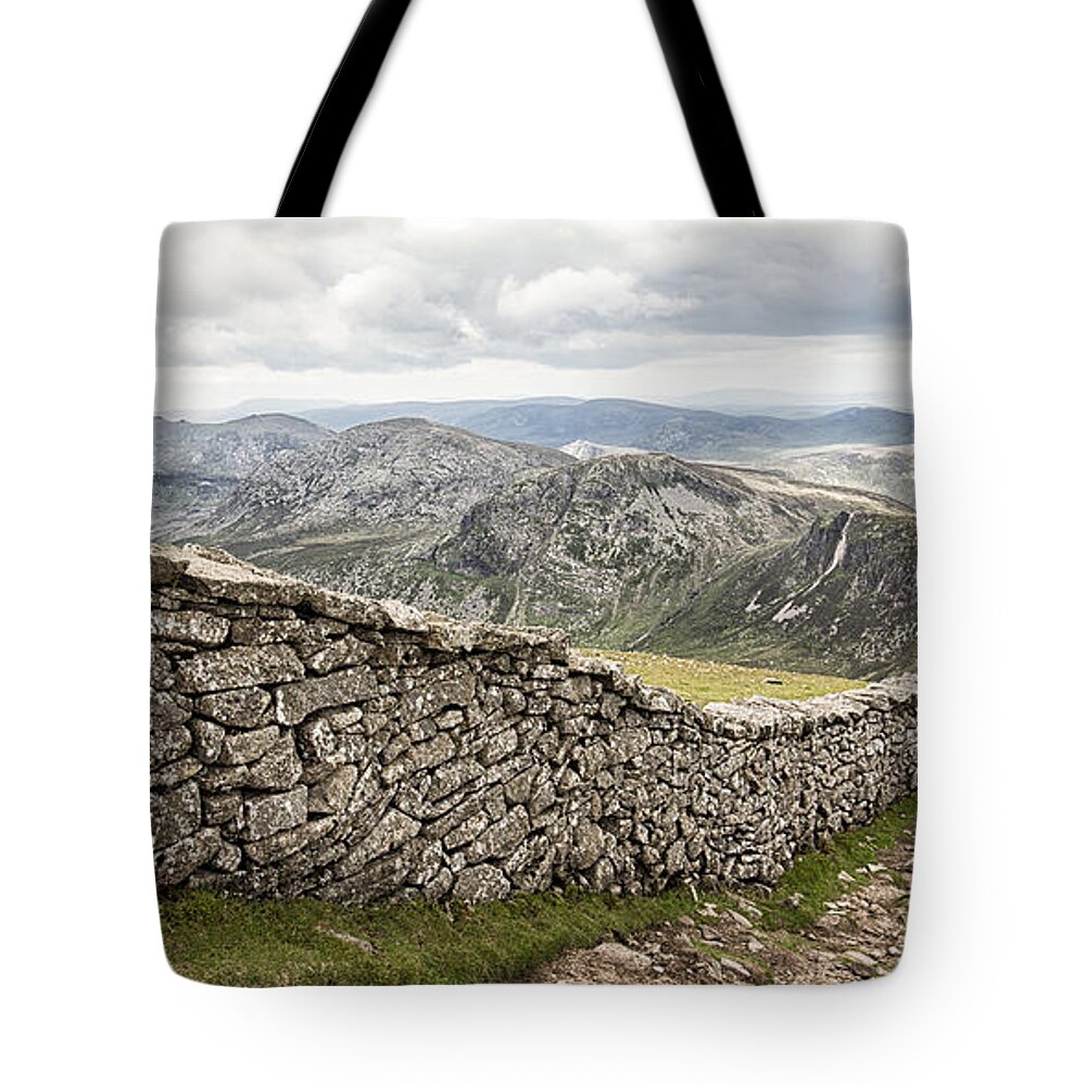 Donard Tote Bag featuring the photograph View from Slieve Donard by Nigel R Bell