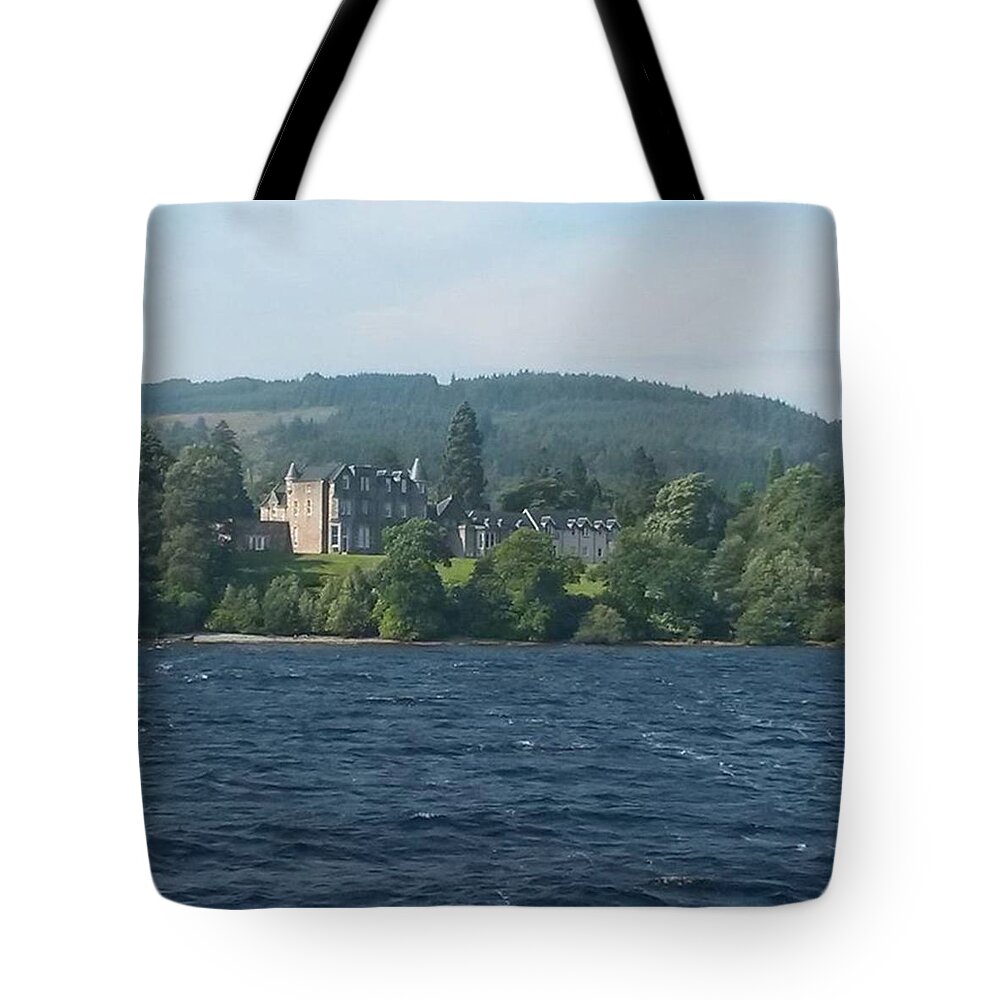 Loch Tote Bag featuring the photograph View From Loch Lomond by Claire Walmsley
