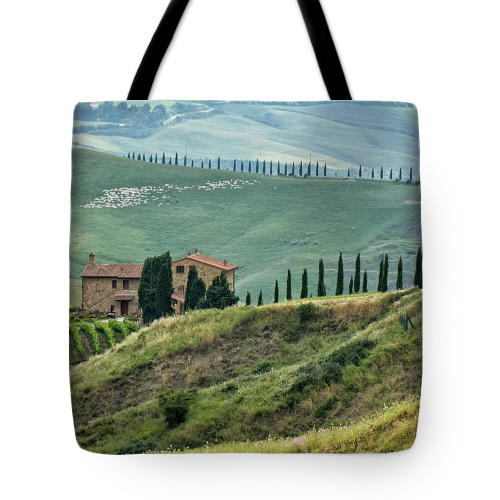 Italy Tote Bag featuring the photograph View from the Hill by Joachim G Pinkawa