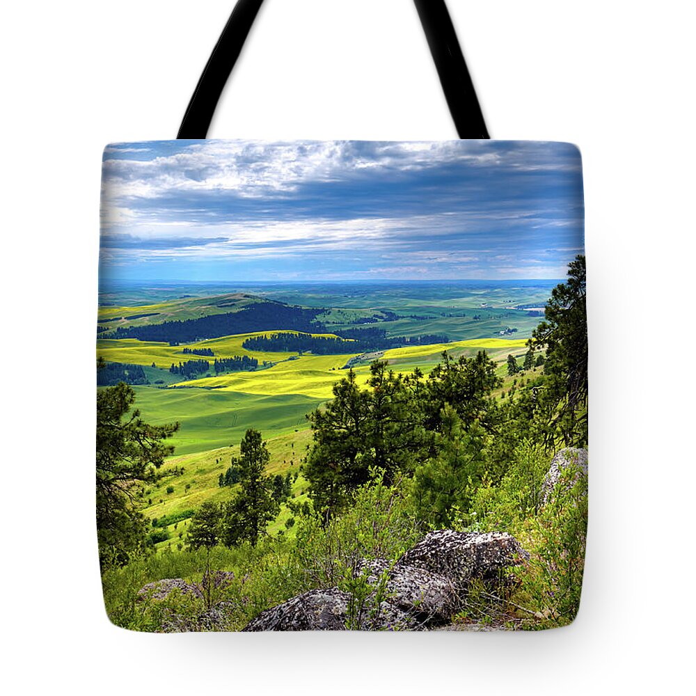 View From The Summit Tote Bag featuring the photograph View from the Summit by David Patterson