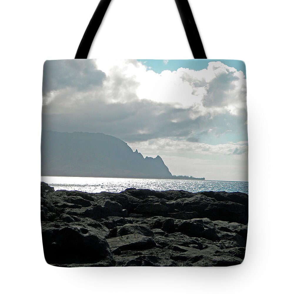 Frank Wilson Tote Bag featuring the photograph View Of Bali Hai by Frank Wilson