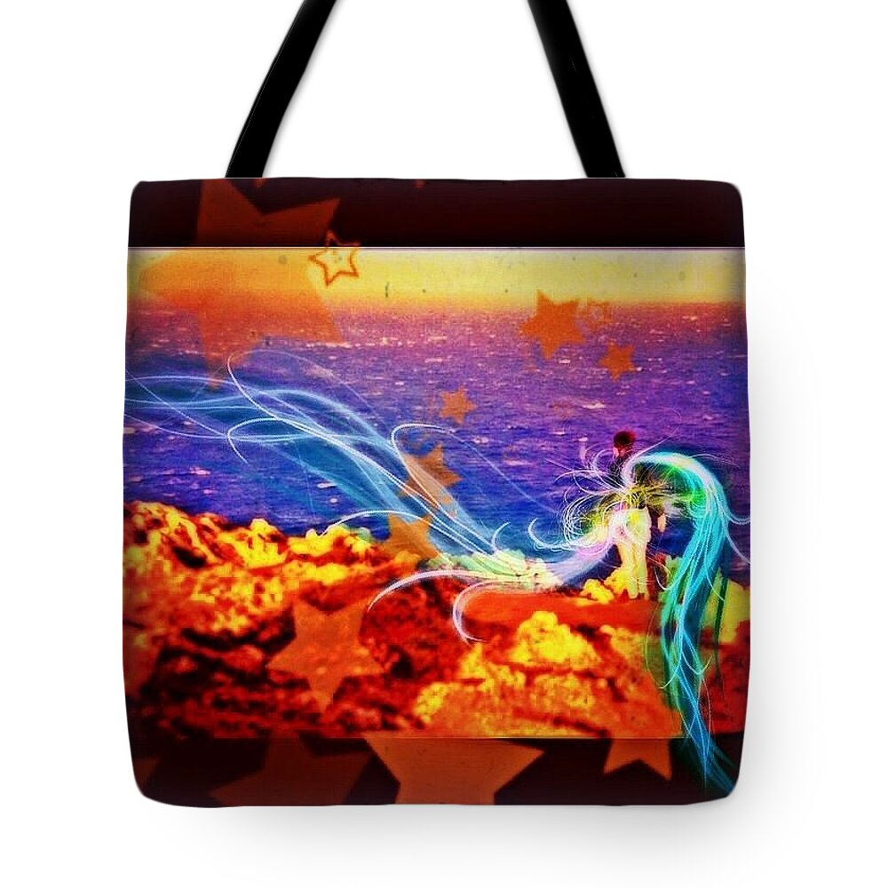 Landscape Tote Bag featuring the photograph Viewfinder Sachael by Christine Paris