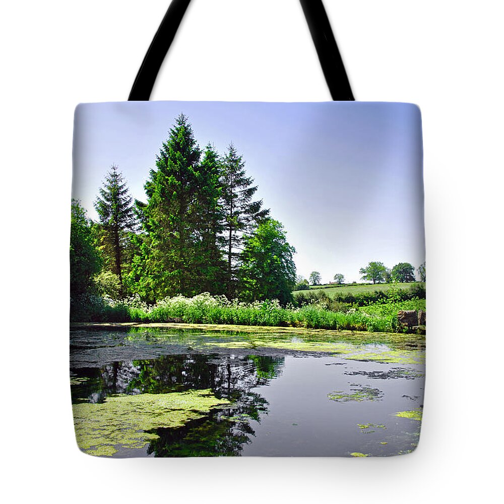 Europe Tote Bag featuring the photograph Village Pond, Tissington by Rod Johnson