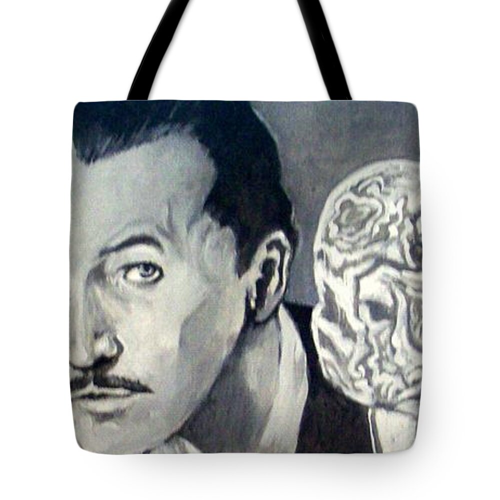 Horror Tote Bag featuring the painting Vincent Price by Paul Weerasekera
