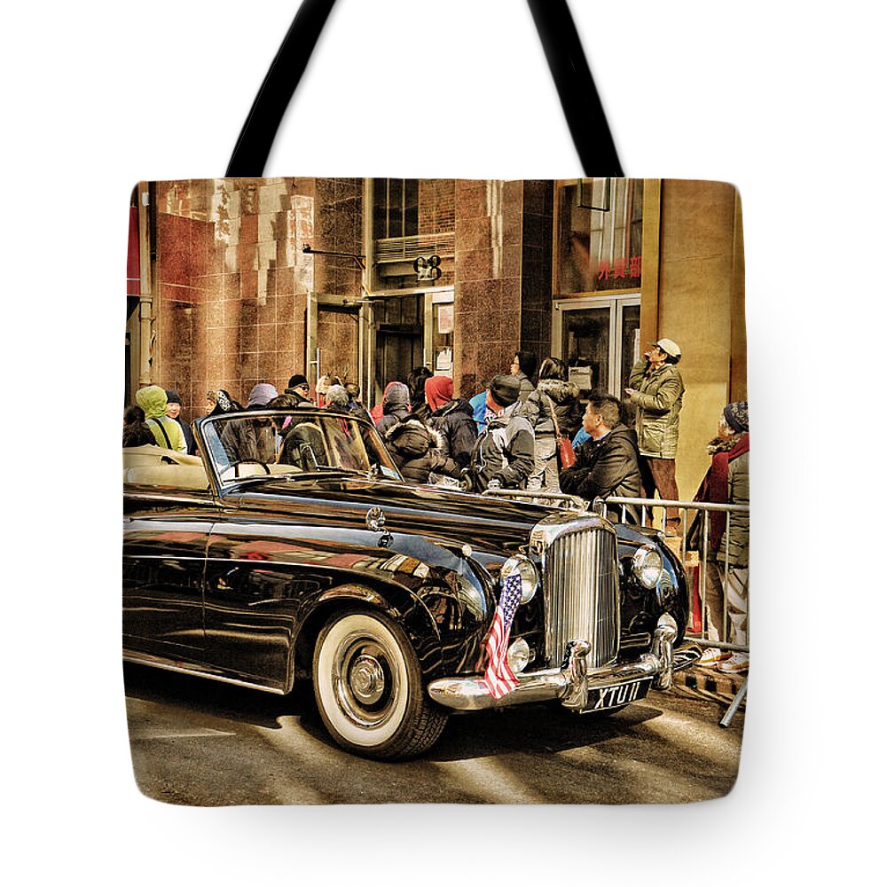 Vintage Tote Bag featuring the photograph Vintage Bentley Convertible by Mike Martin