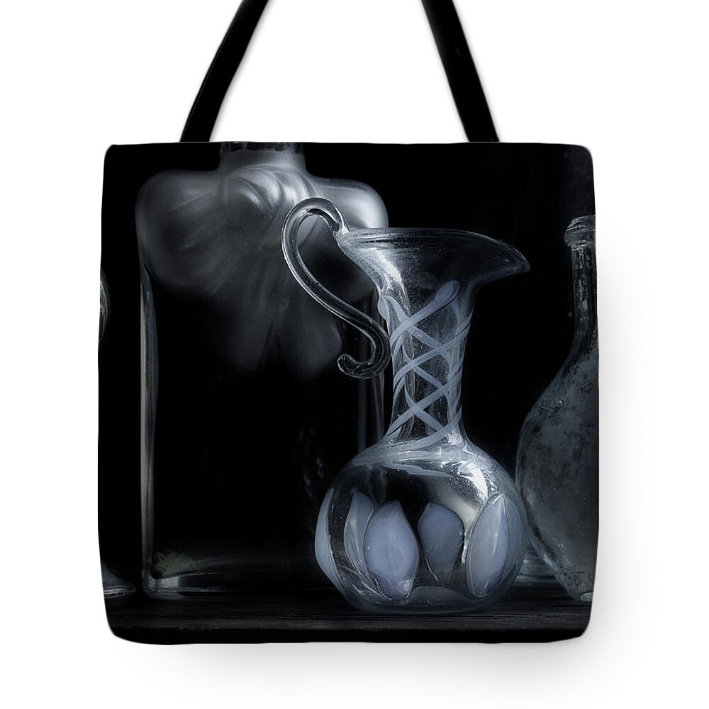 Bottle Tote Bag featuring the photograph Vintage Bottles 2 by Mike Eingle