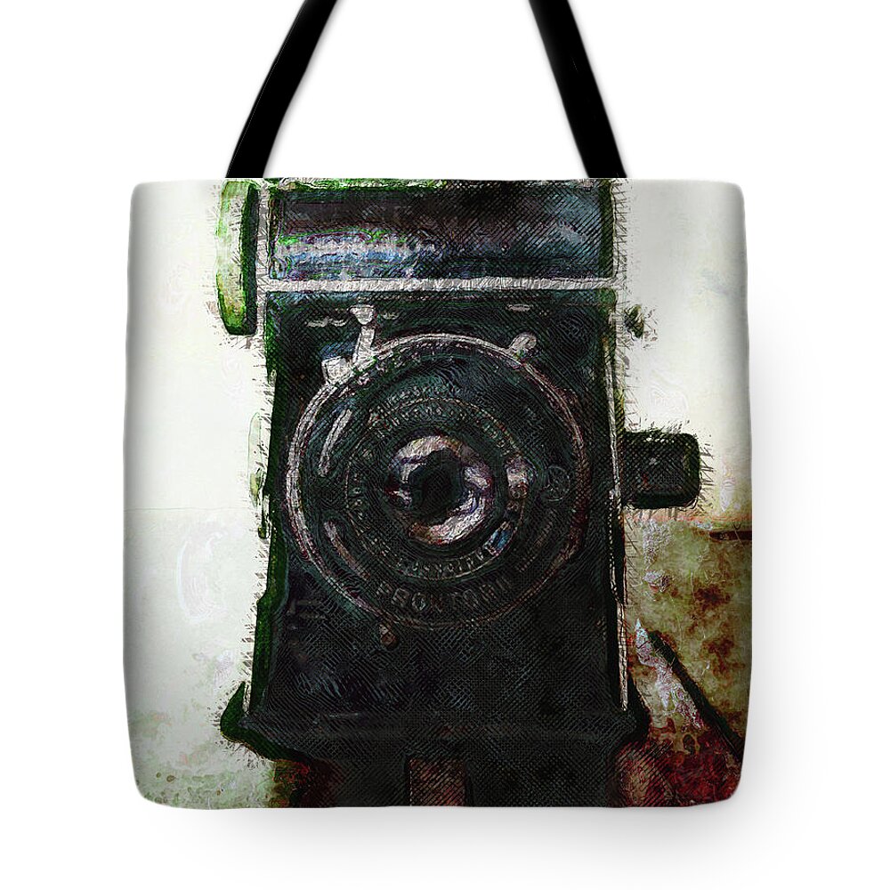 Photography Tote Bag featuring the photograph Vintage Camera by Phil Perkins