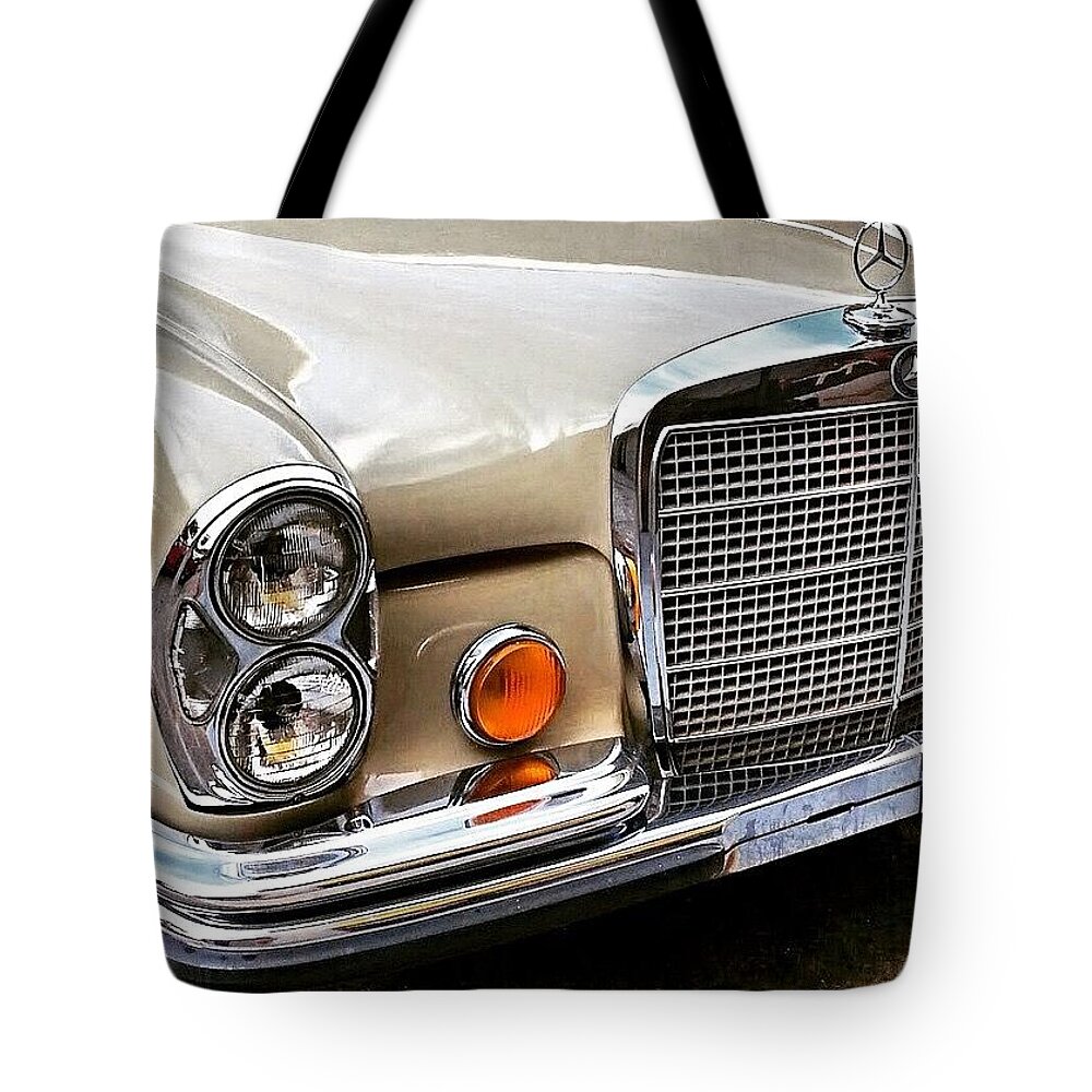Beautiful Tote Bag featuring the photograph #vintage #car Corner Peek-a-boo by Austin Tuxedo Cat