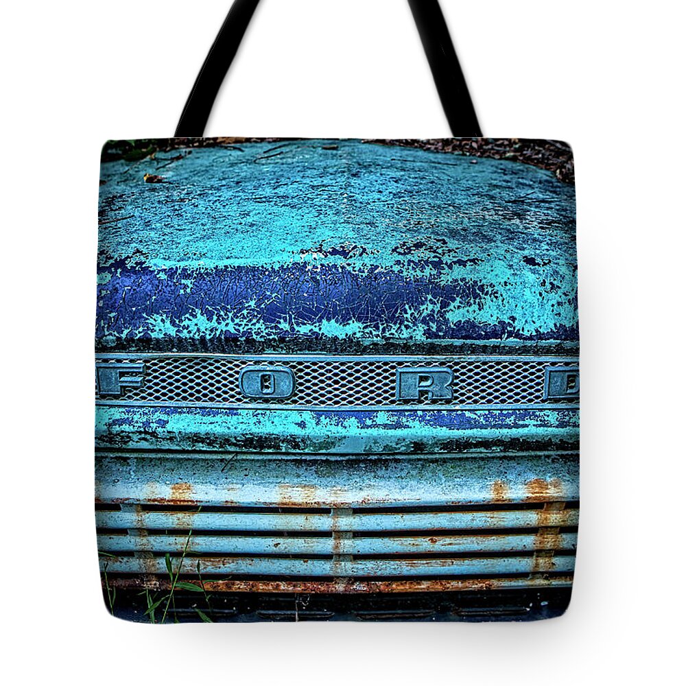 Vehicle Tote Bag featuring the photograph Vintage Ford Pick Up by Rod Kaye