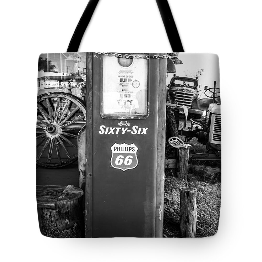 Gas Pump Tote Bag featuring the photograph Vintage Gas Pump by Anthony Sacco