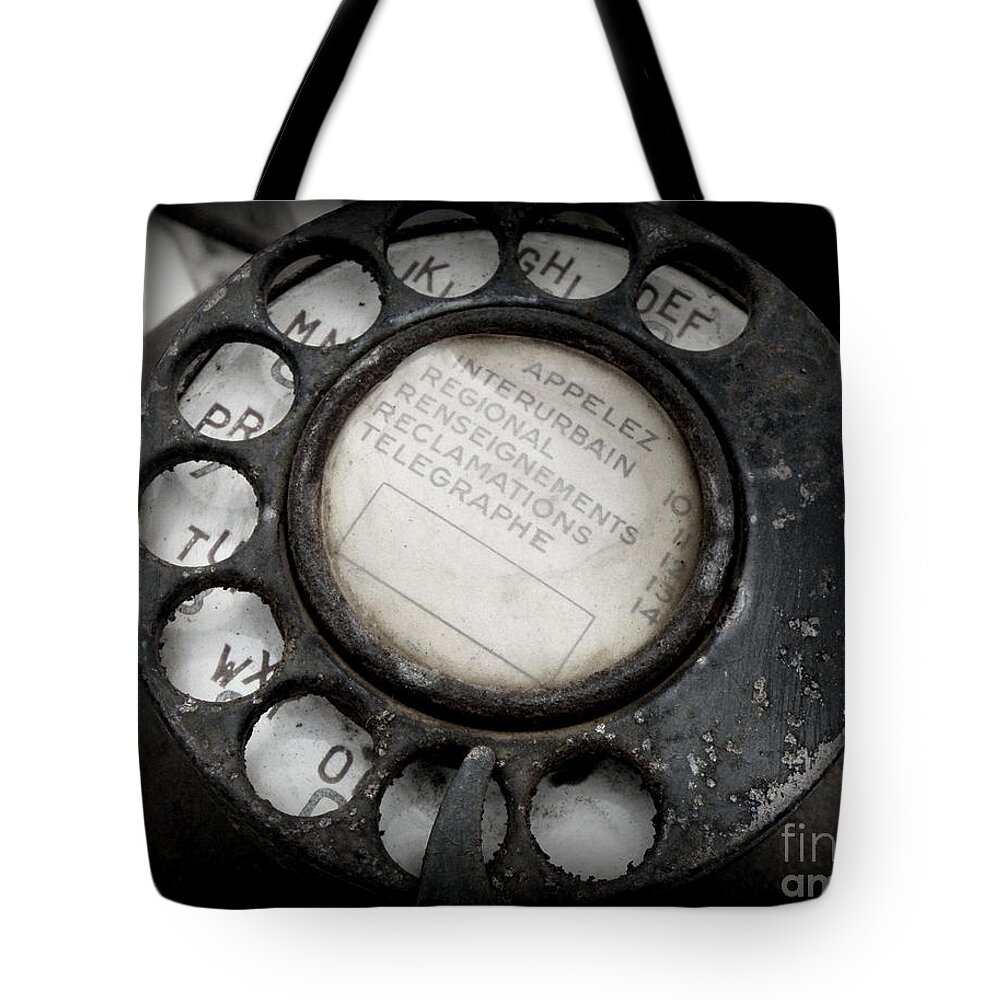 Telephone Tote Bag featuring the photograph Vintage Telephone by Lainie Wrightson