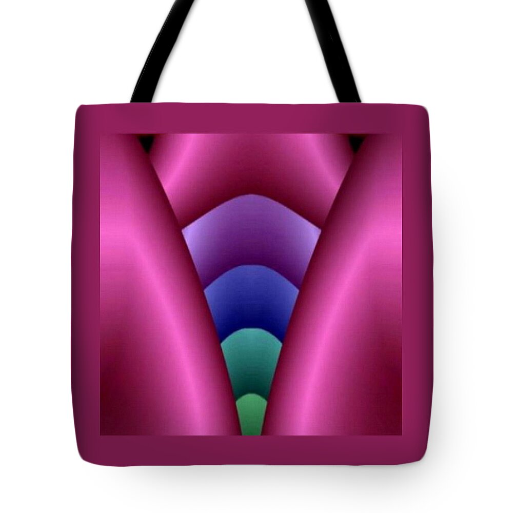  Tote Bag featuring the digital art Violet by Mary Russell