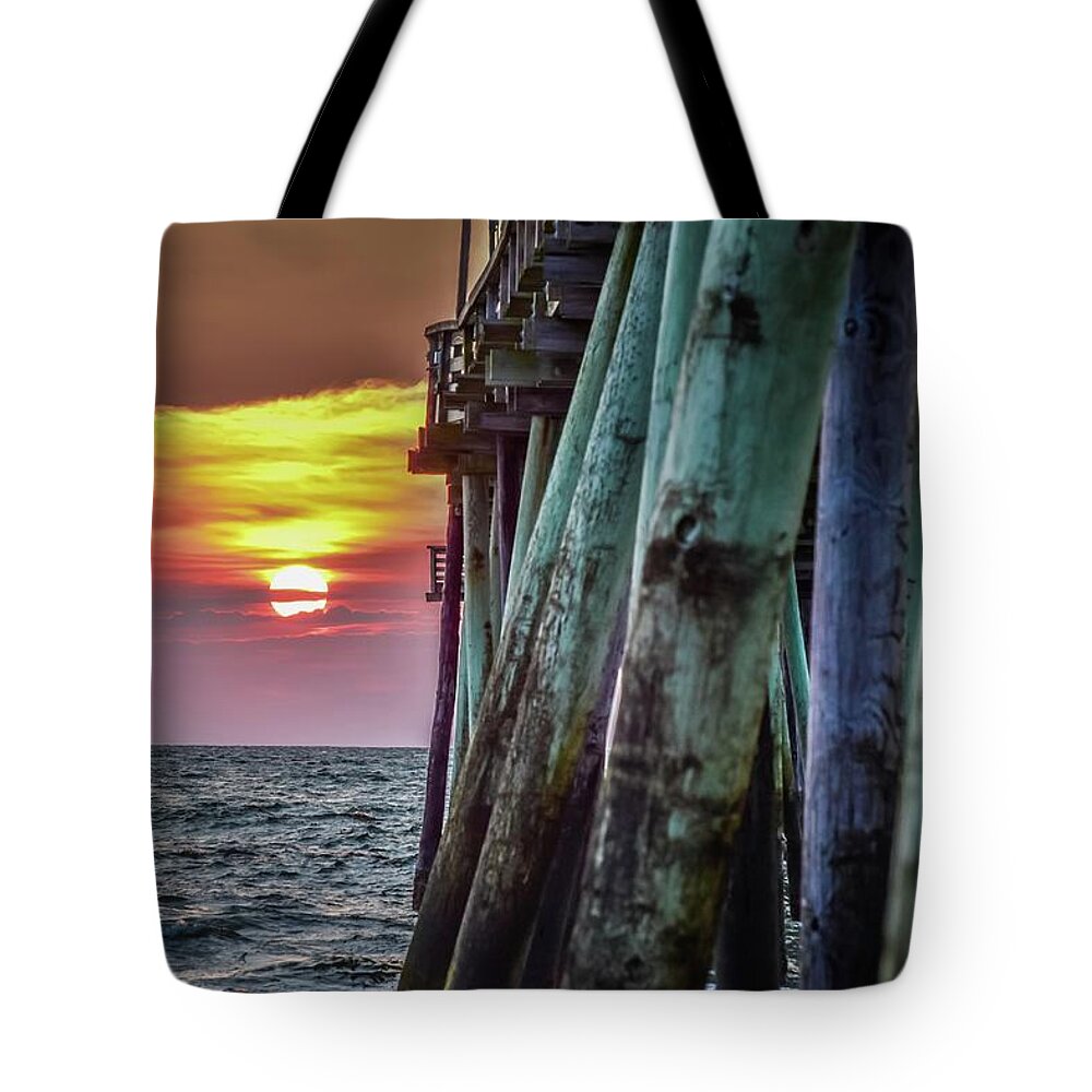 Virginia Beach Tote Bag featuring the photograph Virginia Beach Summer Sunrise 22 by Larkin's Balcony Photography