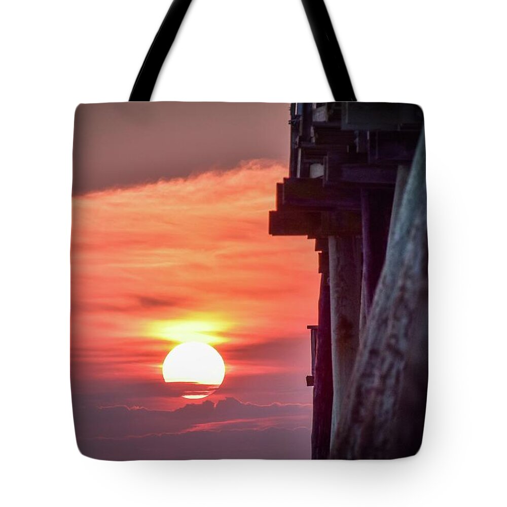 Virginia Beach Tote Bag featuring the photograph Virginia Beach Summer Sunrise 24 by Larkin's Balcony Photography