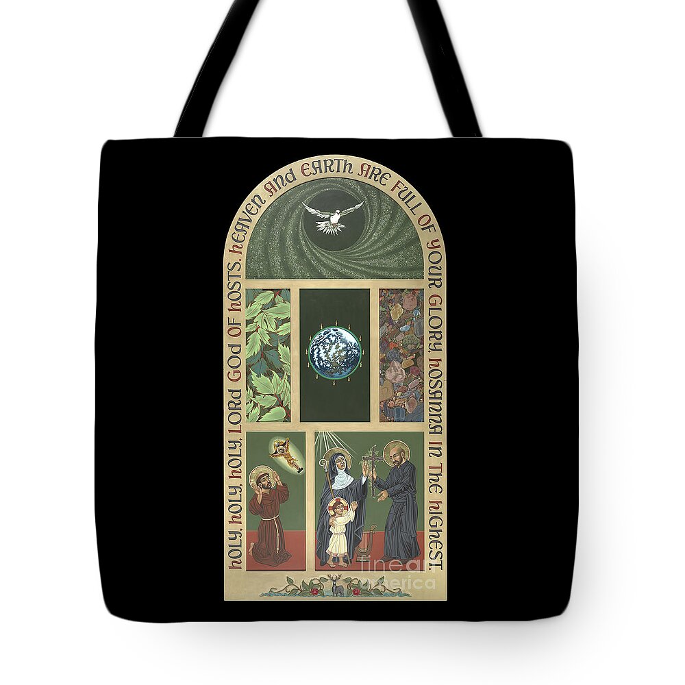 Viriditas Tote Bag featuring the painting Viriditas - Finding God In All Things by William Hart McNichols
