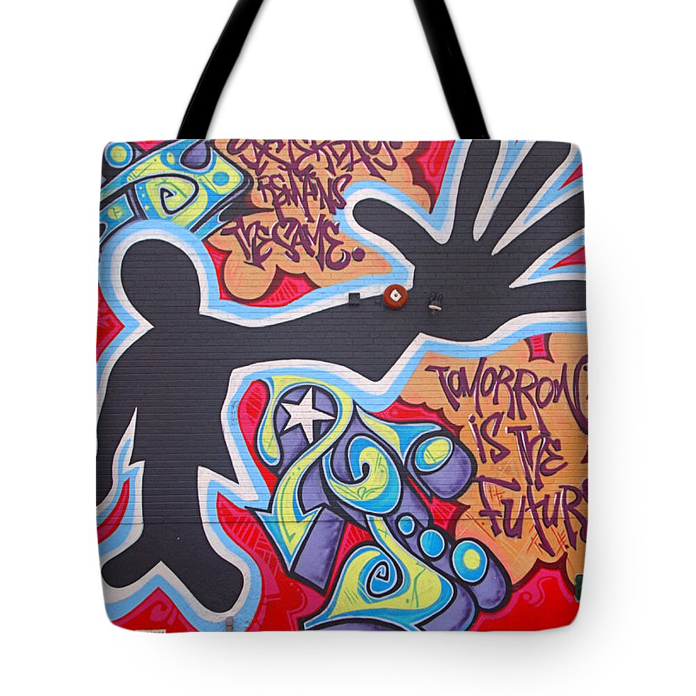 Mural Tote Bag featuring the photograph Vision by Newwwman