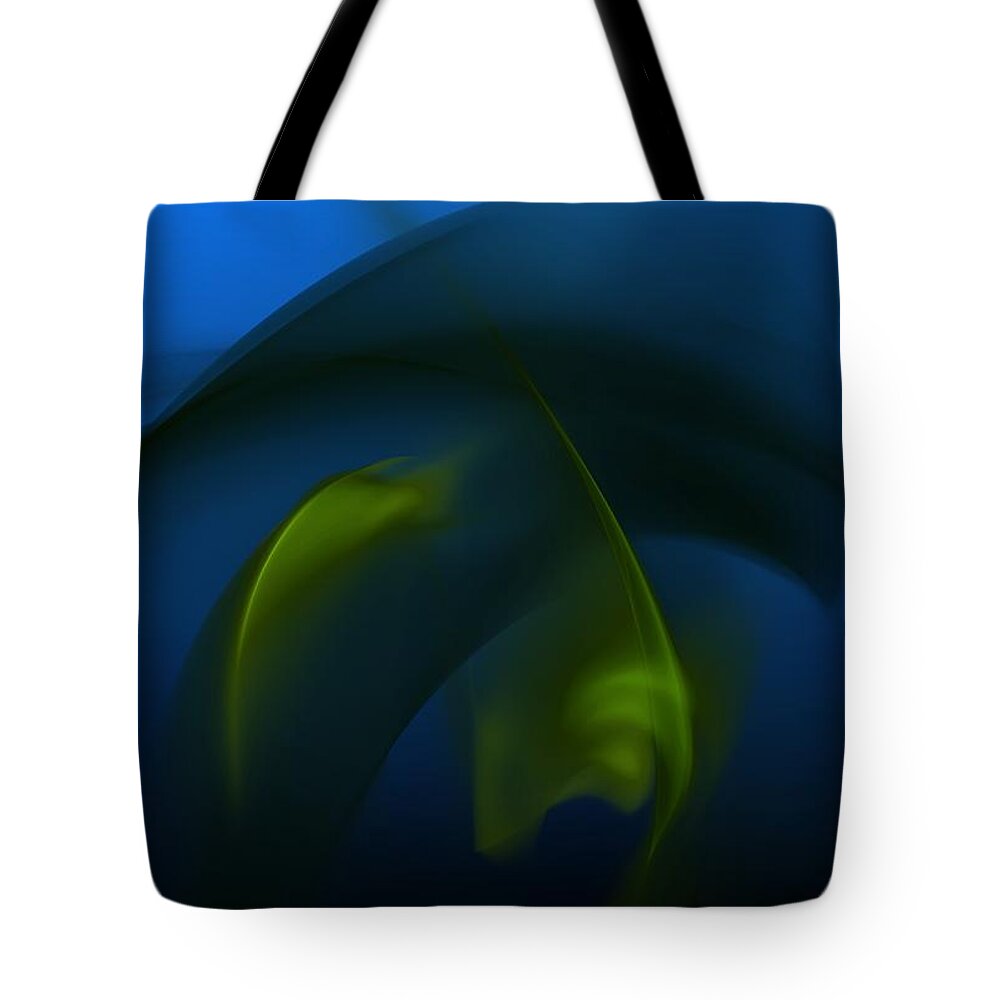 Digital Painting Tote Bag featuring the digital art Visitors from the deep by David Lane