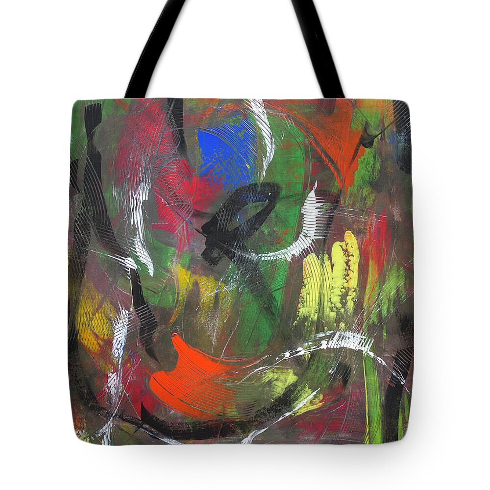 Julius Has Always Been Drawn To Tote Bag featuring the painting Voidal Extraction by Julius Hannah