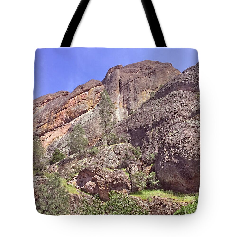 Pinnacles National Park Tote Bag featuring the photograph Volcanic Colors by Art Block Collections