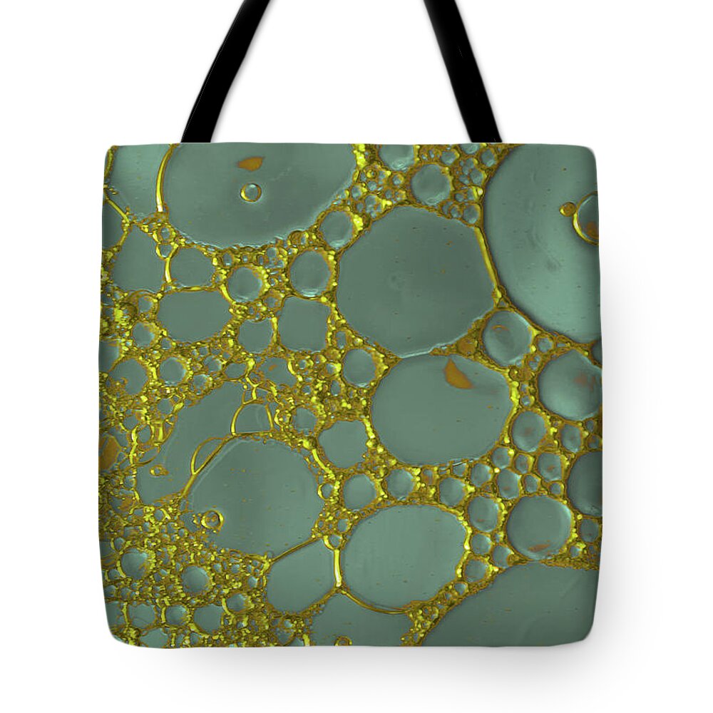 Oil Tote Bag featuring the photograph Volcanic Turquoise Gold by Bruce Pritchett