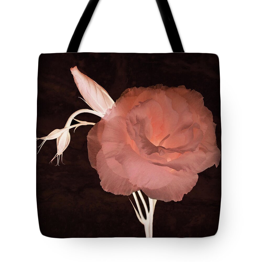 Lisianthus Flowers Tote Bag featuring the photograph Voluptuous by Leda Robertson